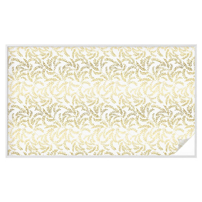 Opaque window film stained glass style Plant pattern