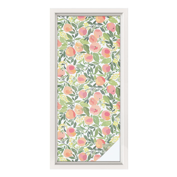Frosted glass film stained glass effect Fruit pattern