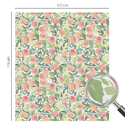 Frosted glass film stained glass effect Fruit pattern