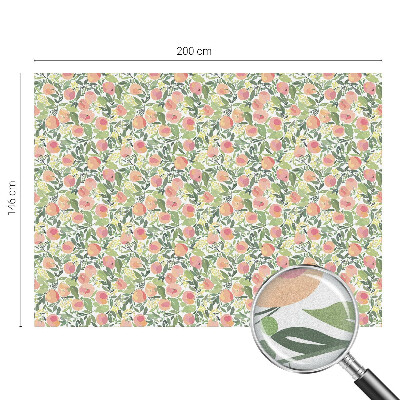 Frosted glass film stained glass effect Fruit pattern
