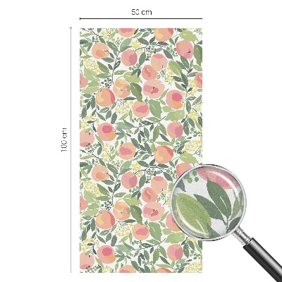 Frosted glass film stained glass effect Fruit pattern