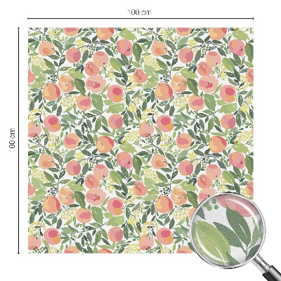 Frosted glass film stained glass effect Fruit pattern