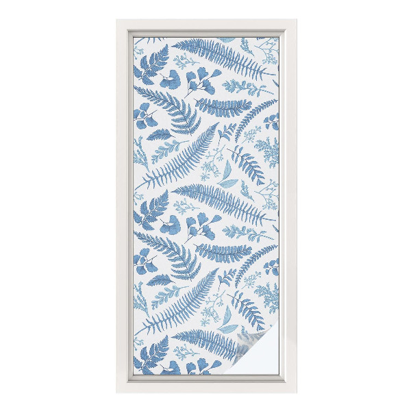Privacy window film Botanical pattern