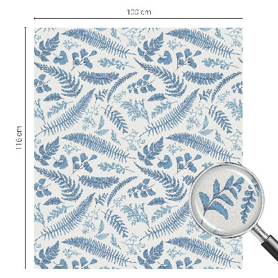 Privacy window film Botanical pattern