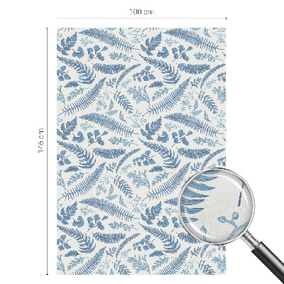 Privacy window film Botanical pattern