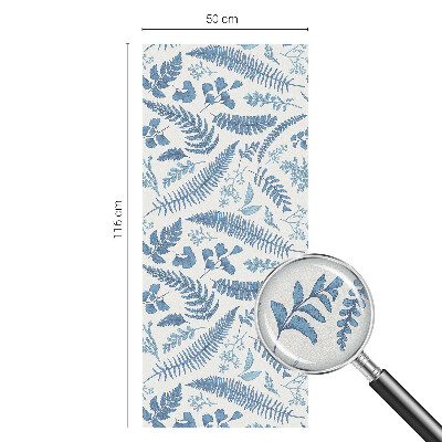 Privacy window film Botanical pattern