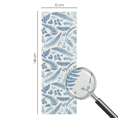 Privacy window film Botanical pattern