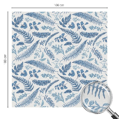 Privacy window film Botanical pattern