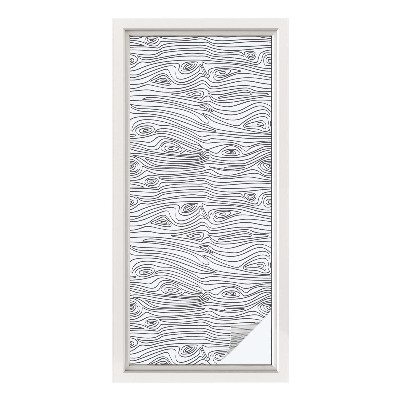 Colored window film stained glass Wood lines