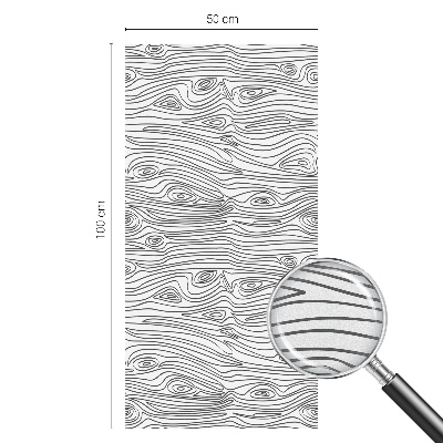 Colored window film stained glass Wood lines