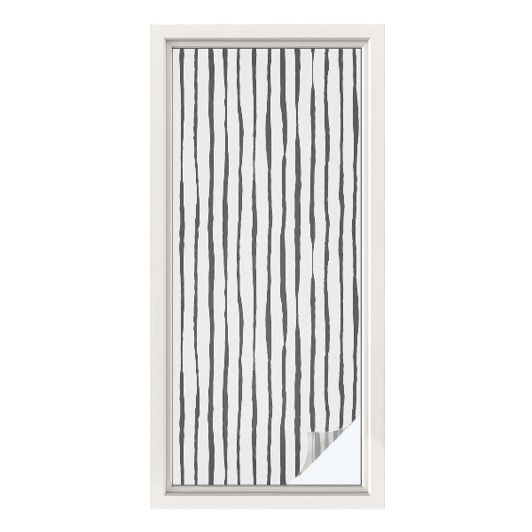 Frosted glass film stained glass effect Vertical stripes