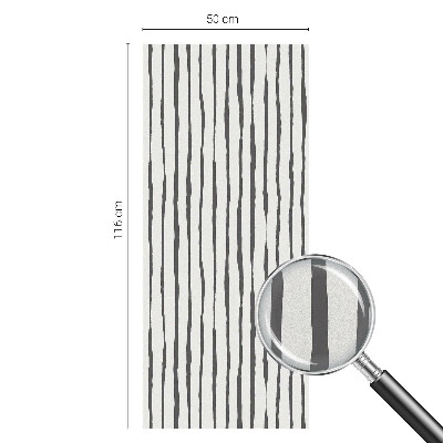 Frosted glass film stained glass effect Vertical stripes