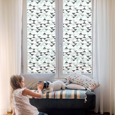 Privacy window film Triangular patterns