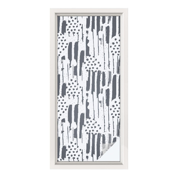 Colored window film stained glass Stripes and dots