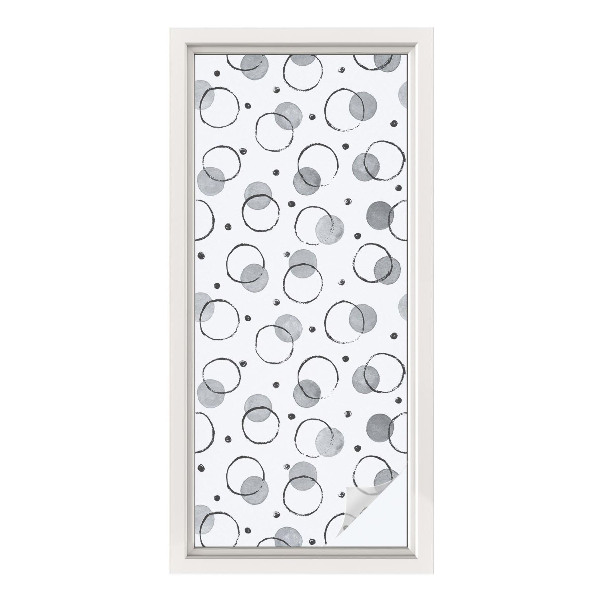 Opaque window film stained glass style Gray wheels