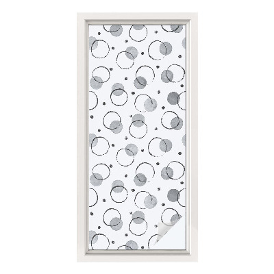 Opaque window film stained glass style Gray wheels