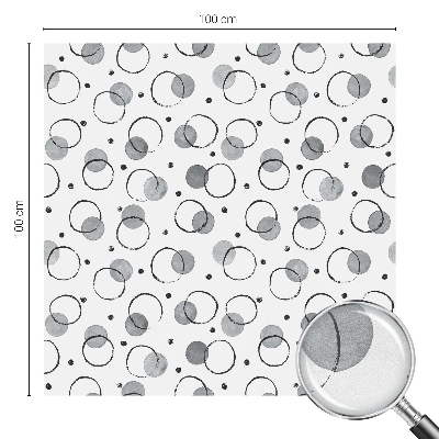 Opaque window film stained glass style Gray wheels
