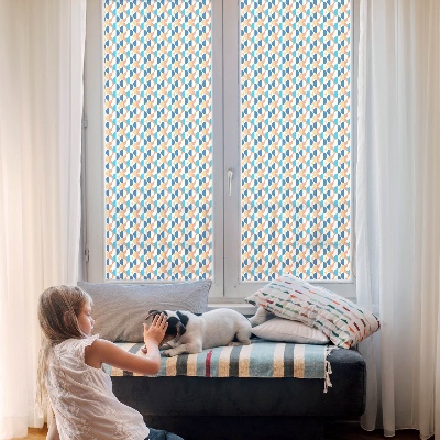 Colored window film stained glass Geometric symmetry