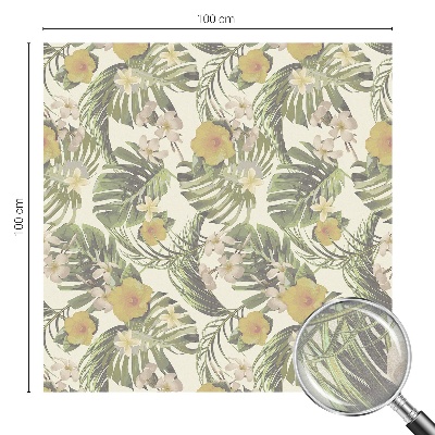 Frosted glass film stained glass effect Tropical theme