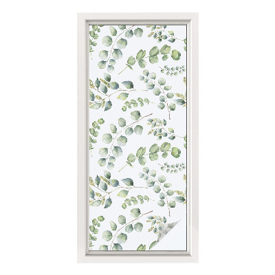 Patterned window film Botanical leaves