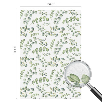 Patterned window film Botanical leaves
