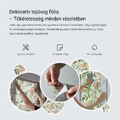 Patterned window film Botanical leaves