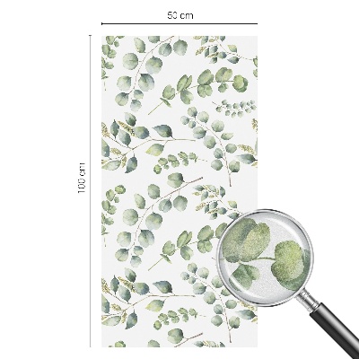 Patterned window film Botanical leaves