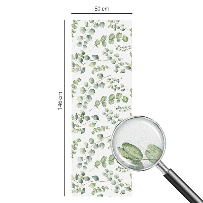Patterned window film Botanical leaves