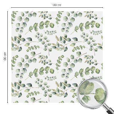 Patterned window film Botanical leaves