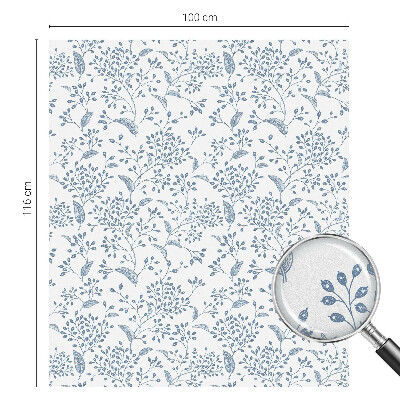 Privacy window film Plant motif