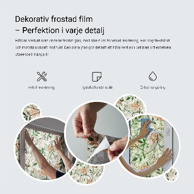 Privacy window film Plant motif