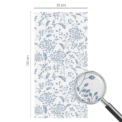 Privacy window film Plant motif