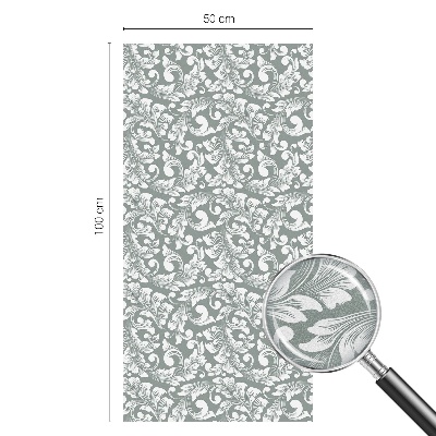 Colored window film stained glass Leafy elegance