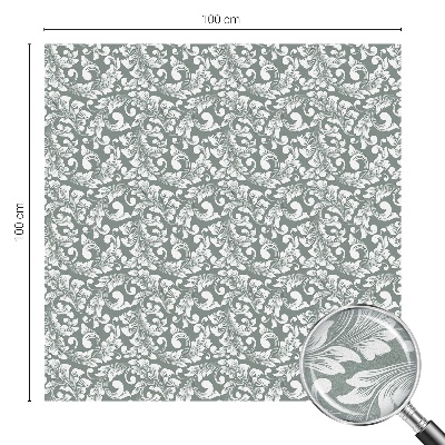 Colored window film stained glass Leafy elegance