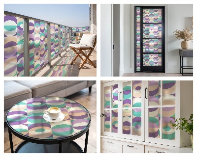 Patterned window film Colorful patterns