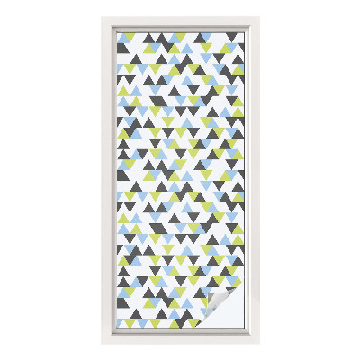 Frosted glass film stained glass effect Geometric triangles