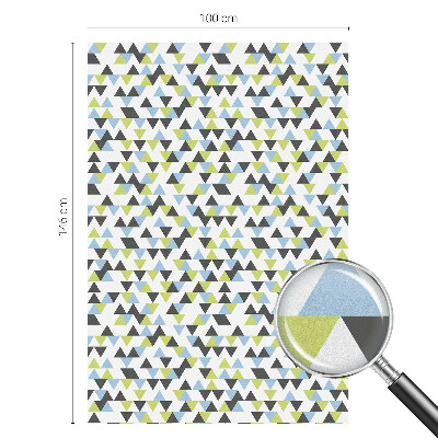 Frosted glass film stained glass effect Geometric triangles