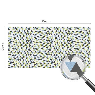 Frosted glass film stained glass effect Geometric triangles