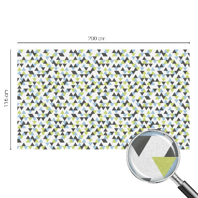 Frosted glass film stained glass effect Geometric triangles