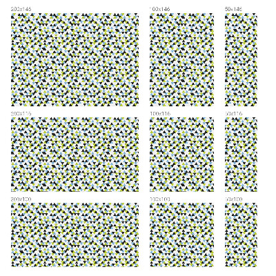 Frosted glass film stained glass effect Geometric triangles