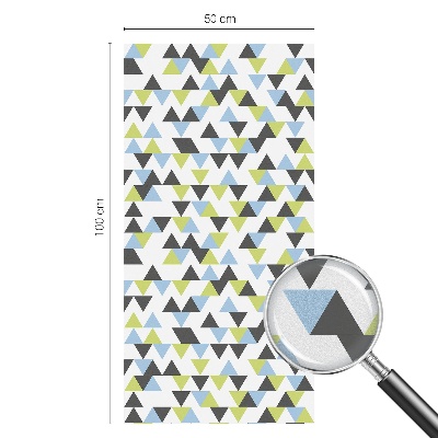 Frosted glass film stained glass effect Geometric triangles