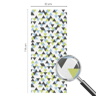 Frosted glass film stained glass effect Geometric triangles