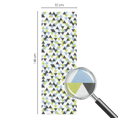 Frosted glass film stained glass effect Geometric triangles
