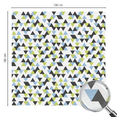 Frosted glass film stained glass effect Geometric triangles