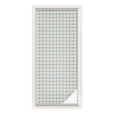 Colored window film stained glass Geometric triangles