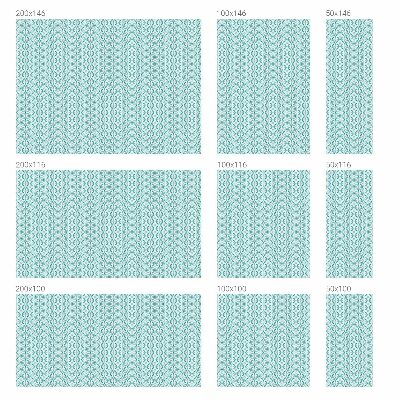 Privacy window film Oval symmetry