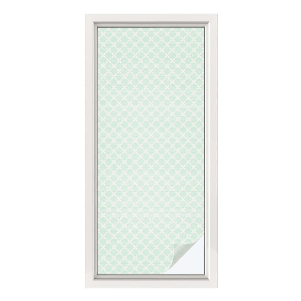 Opaque window film stained glass style Pastel symmetry