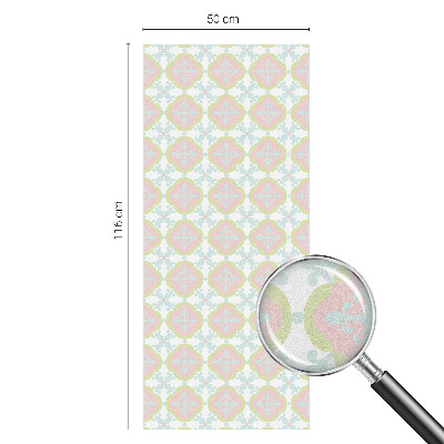 Frosted glass film stained glass effect Pastel ornament
