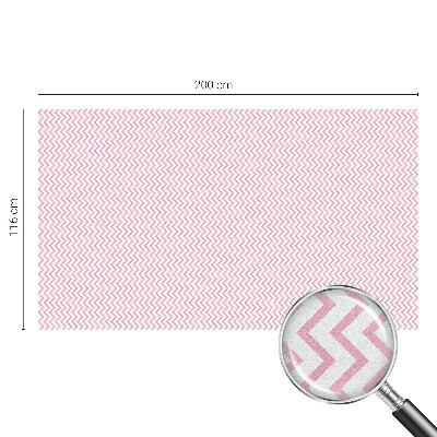 Opaque window film stained glass style Pink zigzags
