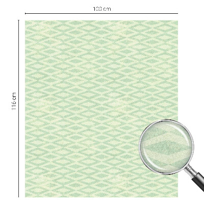 Privacy window film Green rhombuses